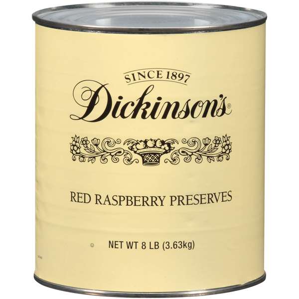 Dickinson Dickinson Red Raspberry Preserves 8.25lbs Can, PK6 5150003503